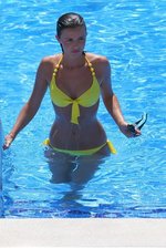 Lucy Mecklenburgh Wearing Skimpy Yellow Bikini 08