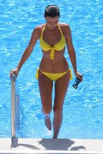 Lucy Mecklenburgh Wearing Skimpy Yellow Bikini 10