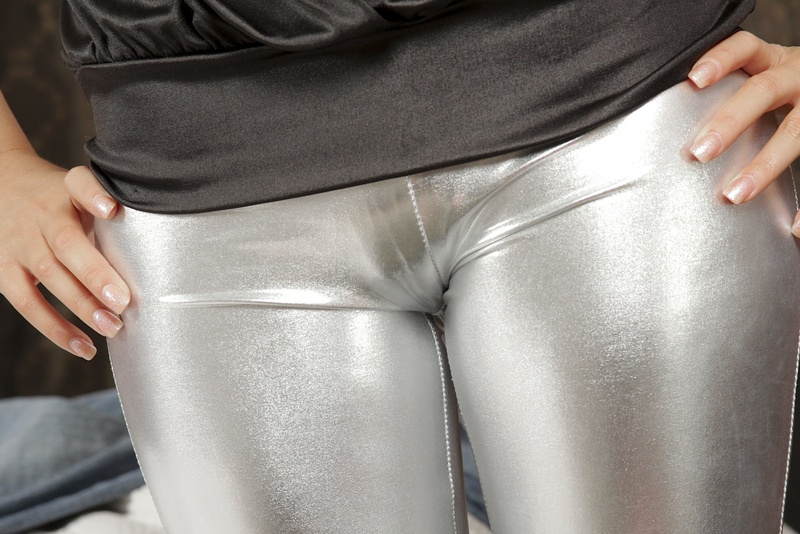 Destiny Moody Shines In Tight Silver Capri Pants 12