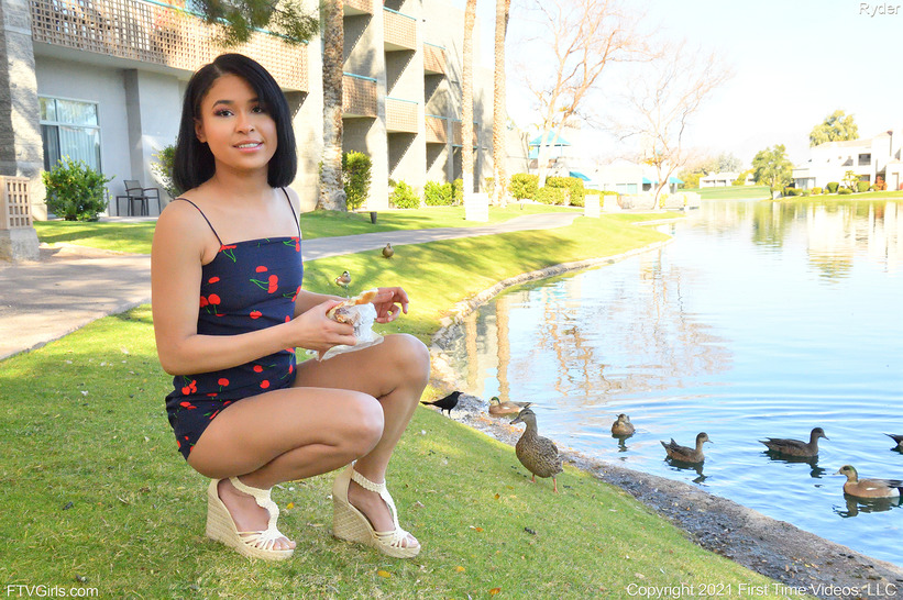 Upskirt In The Park 13