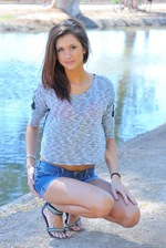 Skinny Teen Outdoors 9