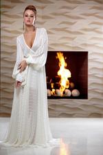 Leanna Decker Disrobes In Front Of The Fireplace 1