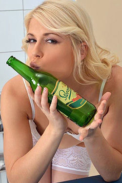 Czech Beer And Hungarian Girl