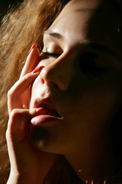Curly Redhead Girl Ira Gets Nude