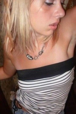 Blonde Amateur Girl Being Shy